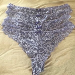 Adore Me Purple Thong NWOT